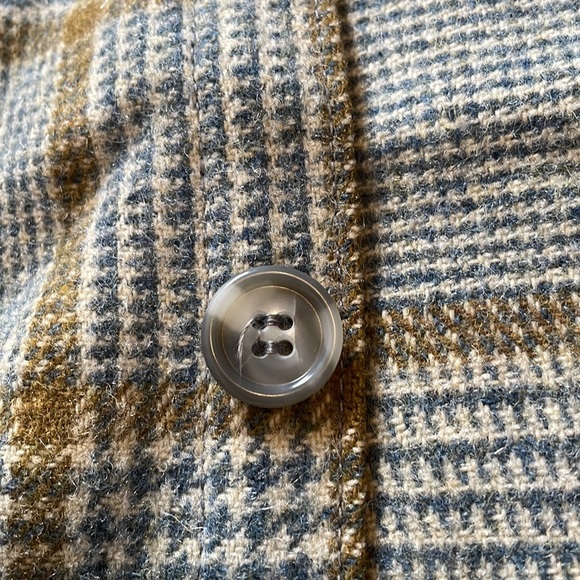Vintage Woolrich Plaid Wool Flannel Shirt Jacket size large - Picture 8 of 9